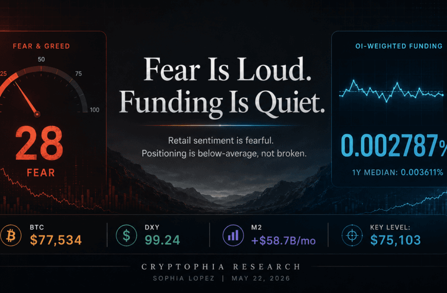 Bitcoin Fear Is at 28. Positioning&hellip;
