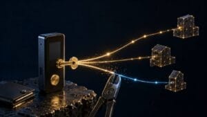 Persistent smart contract permission threads connected to a hardware wallet while one approval is revoked