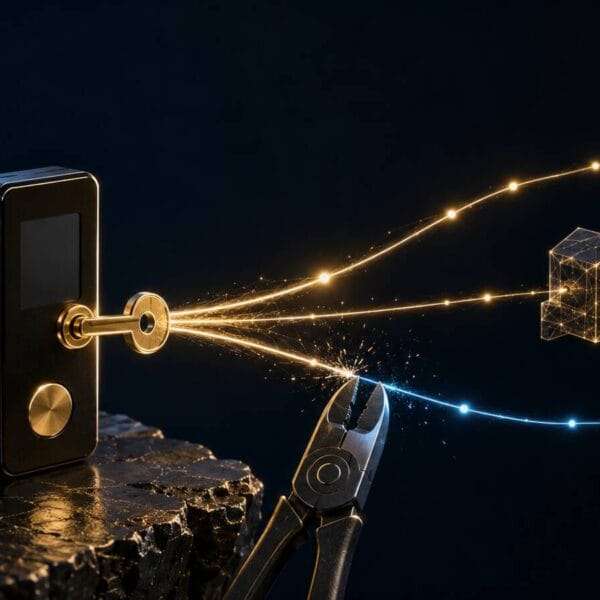Persistent smart contract permission threads connected to a hardware wallet while one approval is revoked