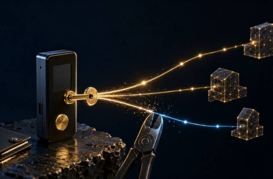 Persistent smart contract permission threads connected to a hardware wallet while one approval is revoked