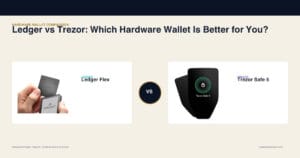Ledger Flex and Trezor Safe 5 hardware wallets compared side by side